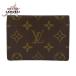 LOUIS VUITTON Louis Vuitton монограмма poruto2karutoveru TIKKA ru Brown M60533 чехол для пропуска чехол для проездного билета футляр для карточек мужской 601048