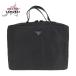 PRADA �v���_ �e�X�[�g �O�p���S�v���[�g �u���b�N �� �V���o�[���� �i�C���� �r�W�l�X�o�b�O �u���[�t�P�[�X �����Y 601160