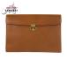 GUCCI Gucci Brown Gold металлические принадлежности кожа 017 123 3063 клатч ручная сумочка мужской 602157