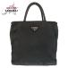 PRADA �v���_ �e�X�[�g �O�p���S�v���[�g �u���b�N �� �V���o�[���� �i�C���� �g�[�g�o�b�O �n���h�o�b�O ���f�B�[�X 603570