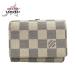  прекрасный товар LOUIS VUITTON Louis Vuitton Damier azur Anne veropkarutodu vi jito белый PVC N61746 футляр для карточек 