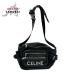  прекрасный товар CELINE Celine треккинг черный серебряный металлические принадлежности S1-00149