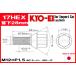 KYO-EI ���O�{���g �u���b�N 16�{�Z�b�g M12�~P1.5 17HEX �S��52mm��28mm 60���e�[�p�[�� 301B-17-16P ���i�Y�� �֘A�摜2