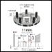 Kics �L�b�N�X �n�u56�t ���C�h�g���b�h�X�y�[�T�[ 11mm 4H 100 M12-P1.5 4011W1-56 �֘A�摜1