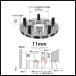 Kics �L�b�N�X �n�u66�t ���C�h�g���b�h�X�y�[�T�[ 11mm 5H 114.3 M12-P1.25 5111W3-66 �֘A�摜1