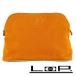# б/у # Hermes Bolide сумка cosme косметичка бардачок парусина orange [23792]10