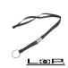  Prada # новый такой же # кольцо для ключей ремешок на шею Logo нейлон metal черный серебряный 4AP103 коробка [32626]7