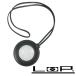 # б/у # Hermes лупа насекомое очки ремешок на шею колье кожа серый SV [394096]7