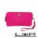 # прекрасный товар # Prada сумка косметичка треугольник Logo с ремешком . нейлон te Hsu tof.- автомобиль розовый [451201]7