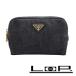  Prada # б/у # сумка косметика макияж бардачок Denim черный Gold GP 1N0021 [504112]10