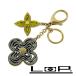  Louis Vuitton # прекрасный товар #biju-sak сумка очарование брелок для ключа Gold серый зеленый GP M66143 коробка [542039]12