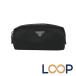  Prada # б/у # сумка бардачок треугольник Logo нейлон черный 1N0350 [735639]8