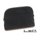 # прекрасный товар # Hermes Bolide сумка MM 25 косметические мелочи inserting черный парусина [87950]