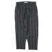 NostraSantissimano -тактный la солнечный tisima Италия производства LOW CROTCH STRIPE PANTS полоса шаровары 46 DARK NAVY/BROWN g10422