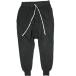 DRKSHDW темный Shadow Prisoner Drawstringplizna- draw -тактный кольцо обезьяна L тренировочный брюки DU02A3395-RIG S BLACK Rick Owens