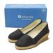 arube роллер Alberola Испания производства эспадрильи Wedge подошва туфли без застежки 8556 37(23.5cm) черный каблук обувь 