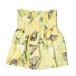 CELINE Celine France made silk flower print tube top tunic 38 yellow blouse tops 