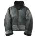  автомобиль - кольцо shearling Италия производства боа мутон Short жакет 42 зеленый кожаная куртка кожа блузон внешний 