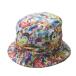  Kids earth вентилятор do over ride KIDS EARTH FUND x override специальный заказ Kids Bucket Hat Kids панама голубой / общий рисунок двусторонний шляпа 