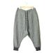  Greg low Len GREG LAUREN America производства HERRINGBONE DROP LAUNGE PANT "в елочку" Drop lounge брюки 2 черный шерсть легкий обезьяна L 