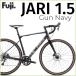 FUJI:2025 JARI 1.5 Gun navy Fuji Jarry 1.5 gun темно-синий приключения мотоцикл гравийная дорога гибридный велосипед 