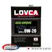 �G���W���I�C�� 0W-20 LOVCA ECO-DRIVE 0W-20 4L �I�[���V�[�Y���Ή� �ȔR�� �����\ ���ϋv �G���W���I�C�� 100���S���� ���u�J ���{���@LED020-4