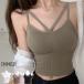  tops lady's inner cut so casual pad attaching stylish ko-te fashion piling put on camisole bla top tank top free size 