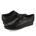 CLARKS WALLABEE クラークス ワラビー メンズ カジュアル シューズ モカシン BLACK LEATHER ブラック レザー 26155514