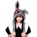  Halloween костюм головной убор двигаться patapata шляпа patapata шляпа ужасы кролик ... животное животное маскарадный костюм Kids Junior взрослый простой герой 