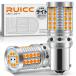 RUICC 12V-24V car S25 LED single turn signal amber . light canceller built-in (1156 P21W BA15S G
