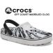 クロックス  オフコートマーブル クロッグ crocs OFF COURT MARBLED CLOG BLACK/WHITE 208601-066 サンダル マーブル クロッグ ミュール 軽量