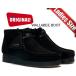  Clarks wi мужской wala Be ботинки женский черный замша Clarks оригинал zCLARKS W WALLABEE BOOT BLACK SUEDE 26155521