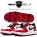  Nike воздушный Jordan 1 low Golf шиповки балка City красный черный белый NIKE AIR JORDAN 1 LOW GOLF SPIKE varsity red/blk-wht iq3417-600