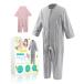 Carecoa уход пижама физиотерапевт .. уход комбинезон мягкий ткань ползун удален тип подгузники ... предотвращение застежка-молния передняя сторона открытый ( голубой 