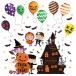  настенный стикер Halloween сделано в Японии тыква ... летучая мышь привидение Monstar party ребенок часть магазин kids Kids обои наклейка переделка 