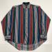 [ б/у одежда ]COLOURSbyALEXANDERJULIAN многоцветный полоса American Casual рубашка с коротким рукавом 100% хлопок M размер 