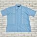  б/у одежда guayabera кий ba рубашка meki олень n рубашка рубашка с коротким рукавом голубой вышивка ввод XXL размер довольно большой размер 