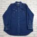 Carhartt рубашка с длинным рукавом б/у одежда индиго рубашка в ковбойском стиле CARHART