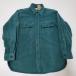 [ б/у одежда ]L.L.Bean( L e рубин n) автомобиль mo Across рубашка зеленый * изумруд зеленый USA производства 