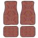 ¹͢ʡGEMEICHI Boho Paisley Texture Car Floor Mats Custom Vibrant Colo