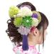 TAY BRAND 髪飾り 和装 七五三 着物 浴衣 卒業式 成人式 結婚式 3点セット(紫)バーゲン 着物　振袖　格安レンタル