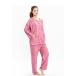 * розовый * XXL * уход пижама верх и низ в комплекте текстильная застёжка женский уход пижама ... полный открытый верх и низ в комплекте женский 