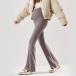 * кофе * L * материнство брюки женский flare pants леггинсы обратная сторона ворсистый материнство брюки flare pants обратная сторона ворсистый 