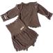 * темно-коричневый * 66cm * платье для церемоний baby 2 позиций комплект детская одежда длинный рукав 2 позиций комплект tops брюки низ ребенок одежда детская одежда 