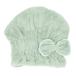 * mint green шапочка-полотенце взрослый почтовый заказ волосы dry колпак волосы dry полотенце . вода волосы колпак шляпа модель симпатичный плавание 