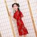 * красный * 100CM * платье в китайском стиле baby j3082baby01 платье в китайском стиле ребенок коричневый ina одежда коричневый ina способ One-piece костюмы 