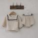 * слоновая кость * 80cm * baby костюм baby выставить девочка baby костюм baby выставить костюм мужчина верх и низ в комплекте 