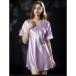 * лиловый * 2XL * пижама женский One-piece короткий рукав пижама женский One-piece 5 минут рукав неглиже Night одежда салон одежда 