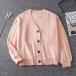 * розовый * L * school кардиган pk405 school кардиган школьный свитер вязаный кардиган свитер 