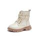 * "теплый" белый ×B модель * 34(21cm) * Kids ботинки pkboots300 Kids ботинки девочка короткие сапоги Short короткий 